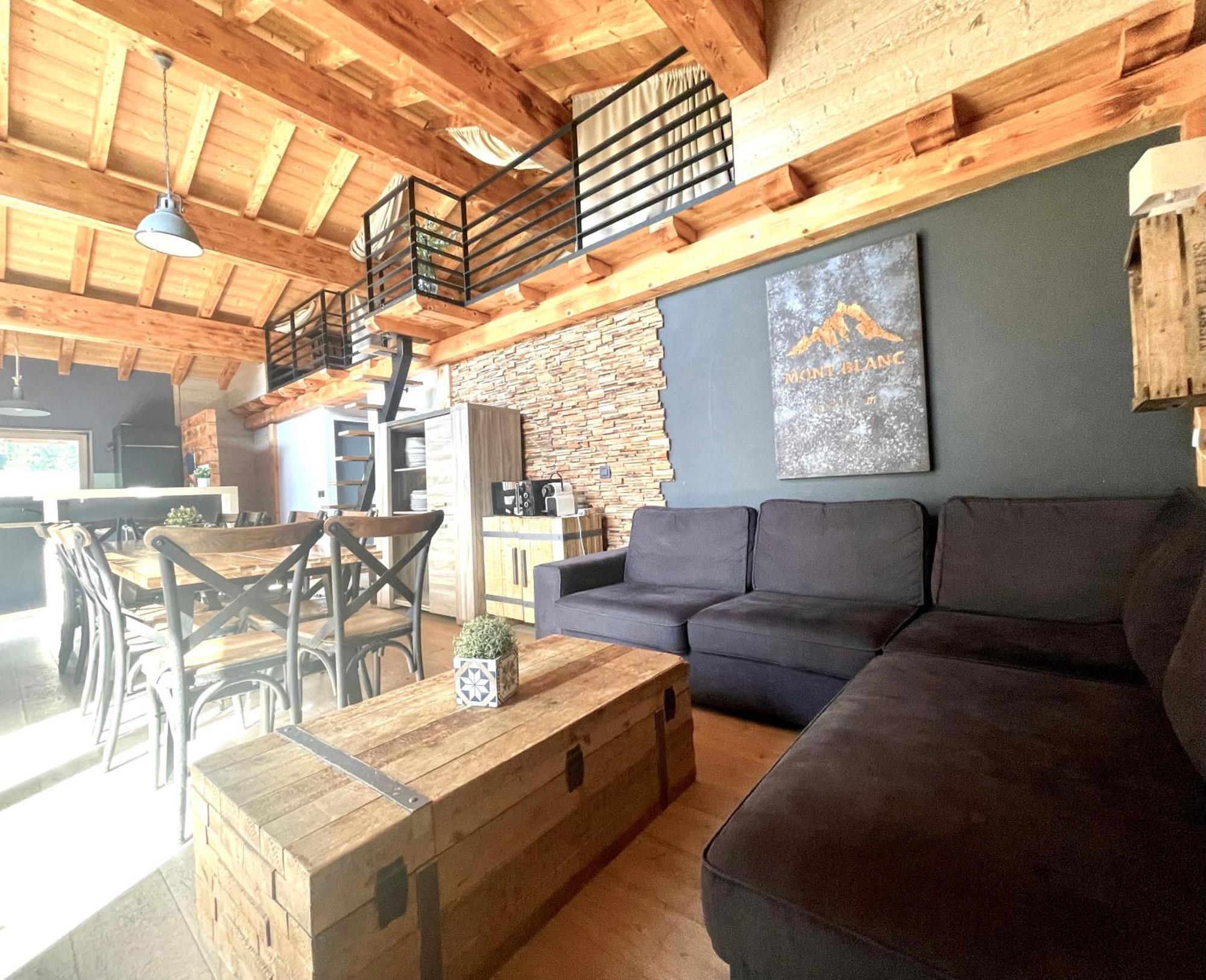 Chalet Le Petit Nicolas, Jacuzzi, Vue Mont Blanc Chamonix Bagian luar foto
